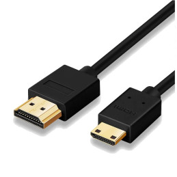 Câble HDMI avec terminaison mini HDMI 1m