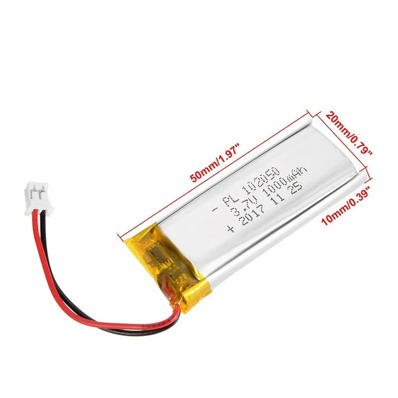 Batterie LiPo 102050 3.7V 1000mAh