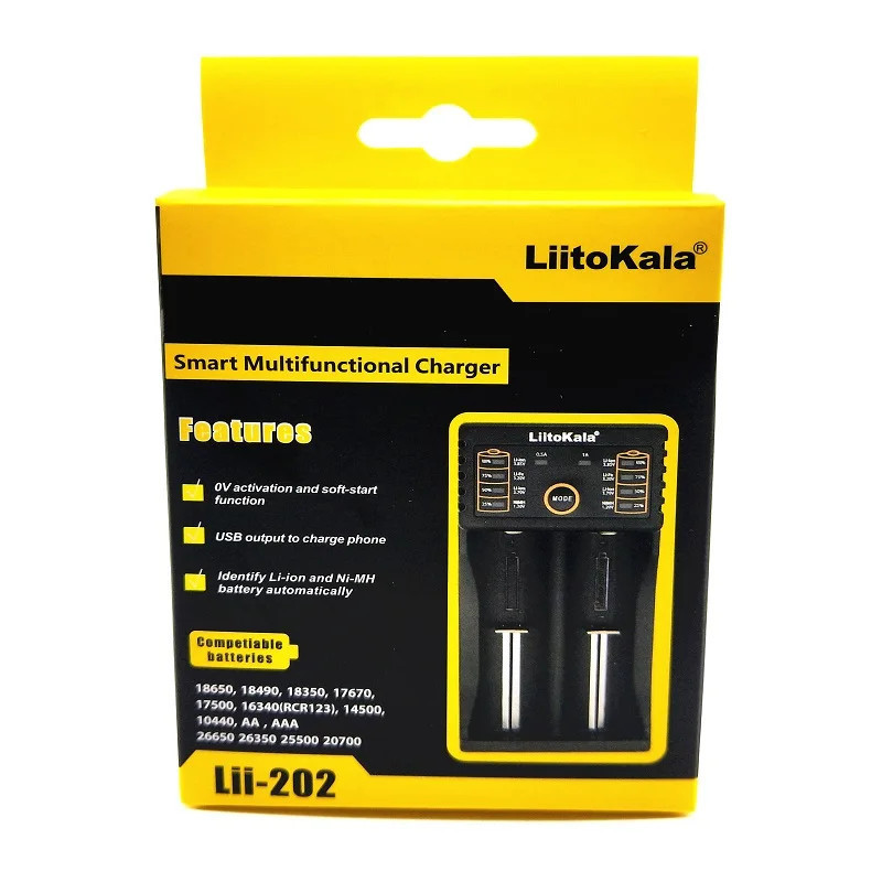 Chargeur de batterie lithium 18650 3.7V Lii-202