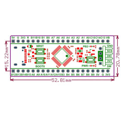 Carte de développement STM32F103C8T6 ARM STM32 "bluepill"