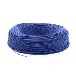 Bobine 5m de câble bleu multibrin 24 AWG