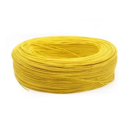 Bobine 5m de câble jaune multibrin 24 AWG