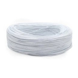 Bobine 5m de câble blanc multibrin 24 AWG