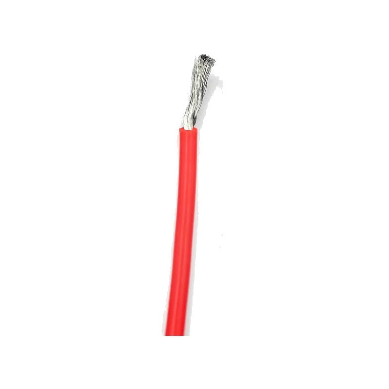 Bobine 5m de câble rouge multibrin 24 AWG