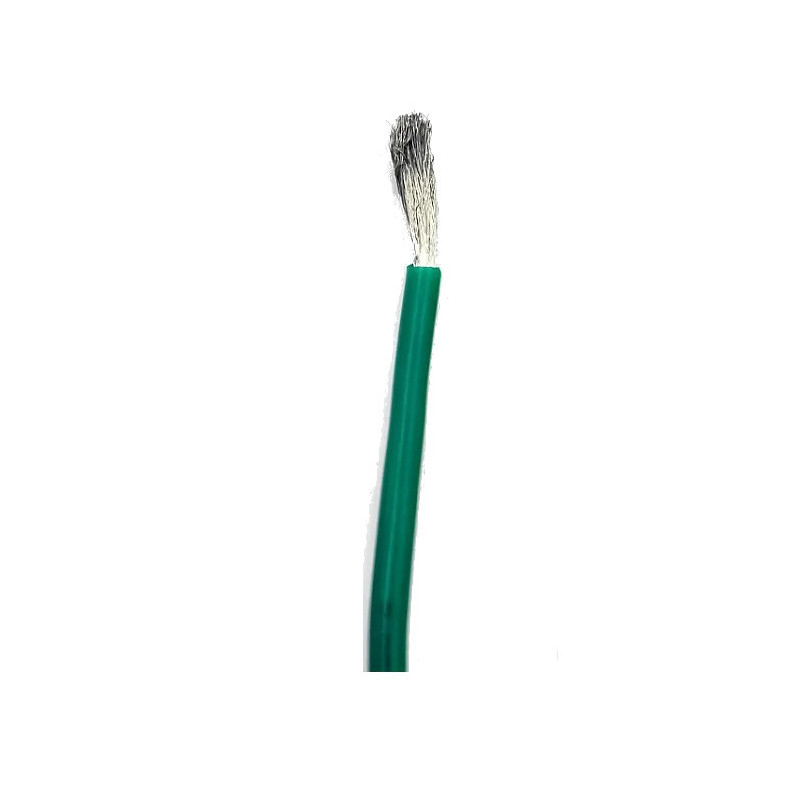 Bobine 5m de câble vert multibrin 24 AWG
