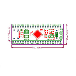 Carte STM32U585CIU6 ARM Cortex M33 STM32 TrustZone