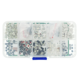 Lot de 250 boutons poussoirs CMS à tailles et formats multiples