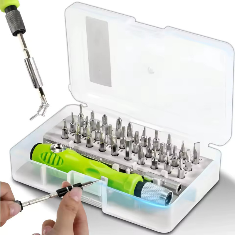 Mini jeu de tournevis à 32 embouts pour prototypage électronique