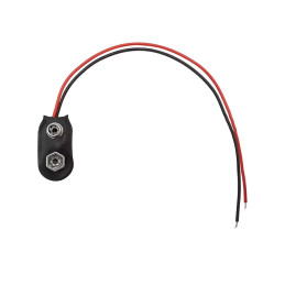 Lot de 10 connecteurs pour pile 9V avec câble de 15 cm