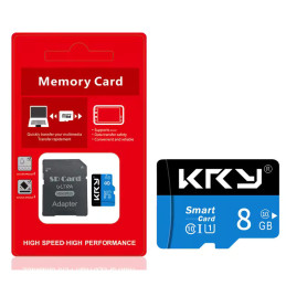 Carte mémoire micro SD 8 Go Classe 10 avec adaptateur SD