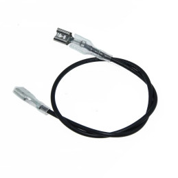 Lot de 10 câbles noirs 18 AWG avec cosses Faston 6.3 mm