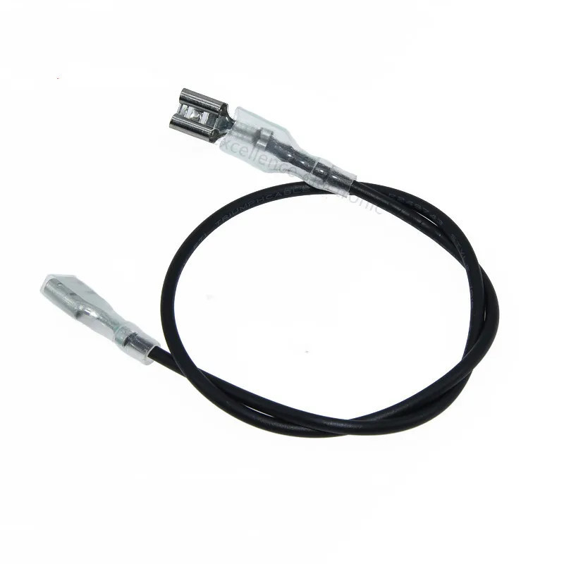 Lot de 10 câbles noirs 18 AWG avec cosses Faston 4.8 mm