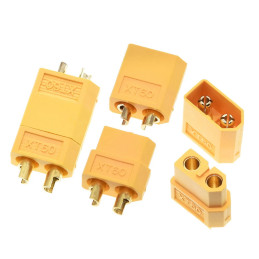 Lot Connecteurs XT60 Mâle et Femelle pour Batterie LiPo
