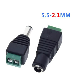 Adaptateurs DC 5.5x2.1mm vers Bornier – Mâle & Femelle