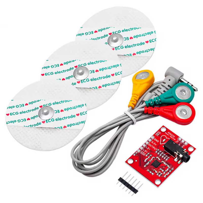 AD8232 Capteur Fréquence Cardiaque ECG avec Électrodes