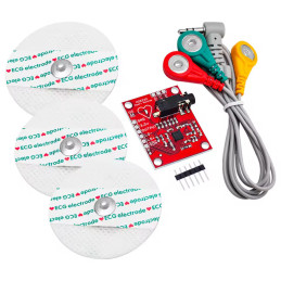 AD8232 Capteur Fréquence Cardiaque ECG avec Électrodes