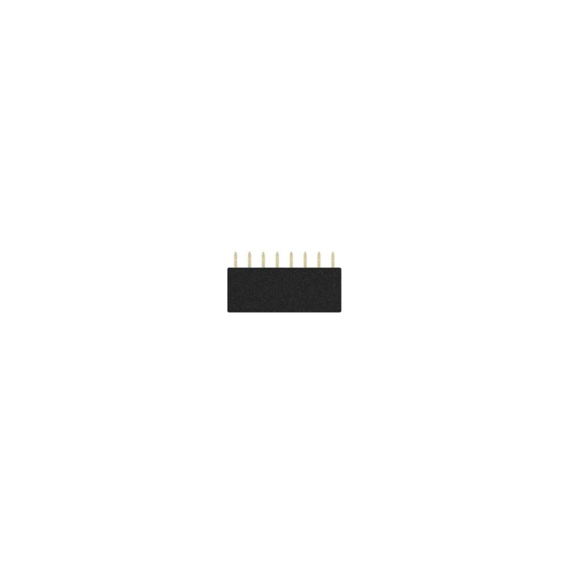 Connecteur femelle droit 8 broches au pas de 2.54mm