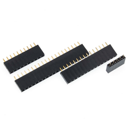 Connecteur femelle droit 3 broches au pas de 2.54mm