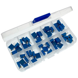 Lot de 50 potentiomètres traversants 3296W à valeurs multiples
