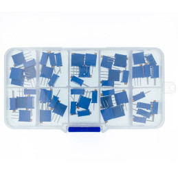 Lot de 50 potentiomètres traversants 3296W à valeurs multiples
