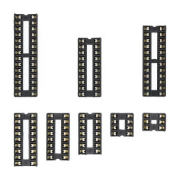 Lot de 66 sockets DIP pour circuits intégrés de tailles multiples