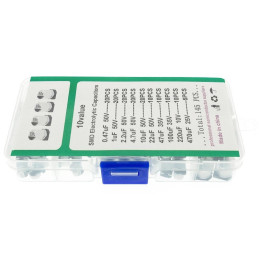 Assortiment de 145 condensateurs électrolytiques CMS