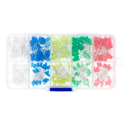 Lot de 200 leds traversantes de couleurs et de tailles multiples