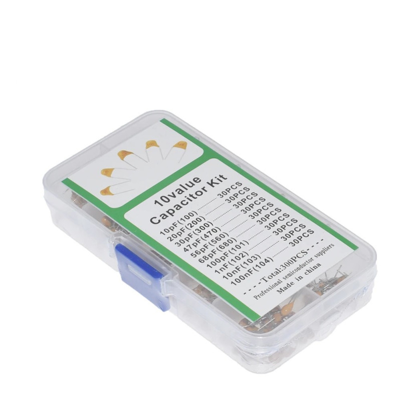 Assortiment de 300 condensateurs céramiques traversants multicouches