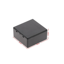Boitier plastique noir pour prototypage électronique 58x56x28mm