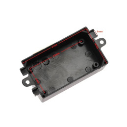 Boitier plastique noir pour prototypage électronique 65x38x21mm