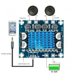 Module XH-A232 TPA3110 amplificateur audio 2 x 15W