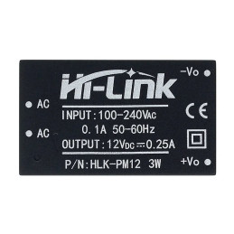 Module AC/DC isolé HLK-PM12 3W 230V vers 12V 250mA