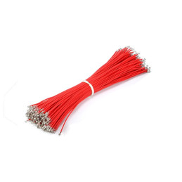 Lot de 20 câbles rouges 10 cm 18 AWG