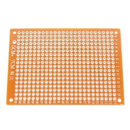 Lot de 10 plaquettes de prototypage électronique en bakélite 5 x 7cm