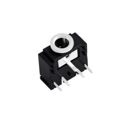 Connecteur audio Jack 3.55MM PJ307 de couleur noir