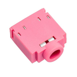 Connecteur audio Jack 3.55MM PJ307 de couleur rose