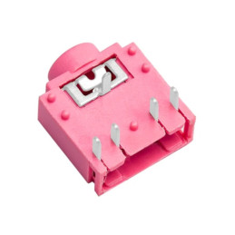 Connecteur audio Jack 3.55MM PJ307 de couleur rose