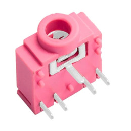 Connecteur audio Jack 3.55MM PJ307 de couleur rose