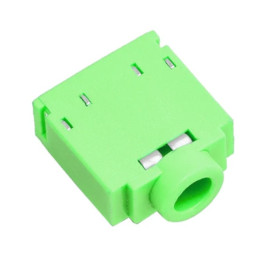 Connecteur audio Jack 3.55MM PJ307 de couleur verte