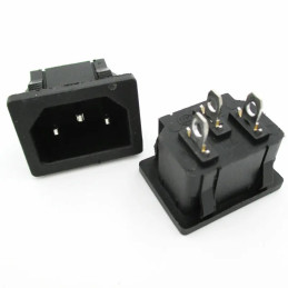 Lot de 2 connecteurs secteur 230V 10A