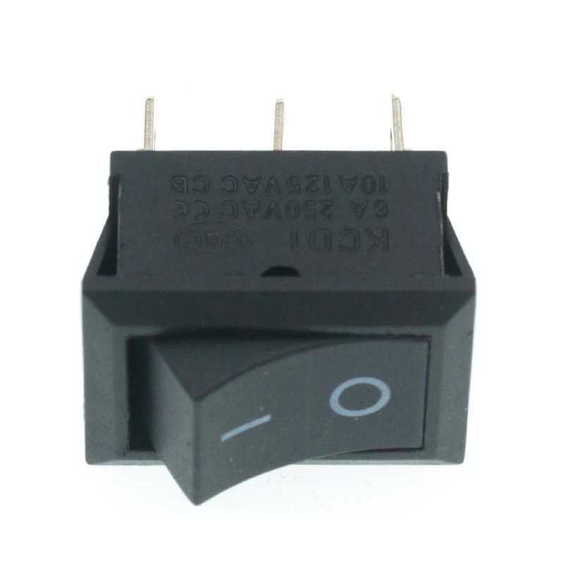 Interrupteur Noir KCD1-101 250V/6A 3 pins