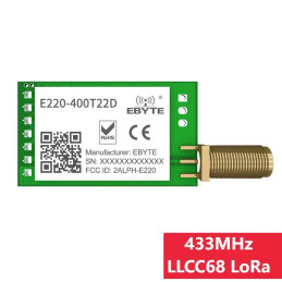 Module LoRa E220-400T22D 433MHz 470MHz 22dbm Longue portée