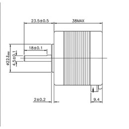 Moteur pas à pas 17HS4401S NEMA17 avec interface Dupont
