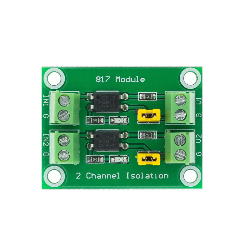 Carte isolation optocoupleur PC817 2 canaux