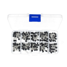 Assortiment de 200 transistors bipolaires traversants